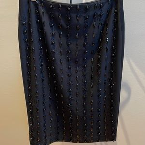 Beaded black skirt by Andy The-Anh